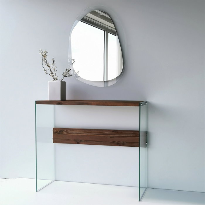 Hanah Home Aqua A342 Espejo de Cristal Templado 75x55 cm